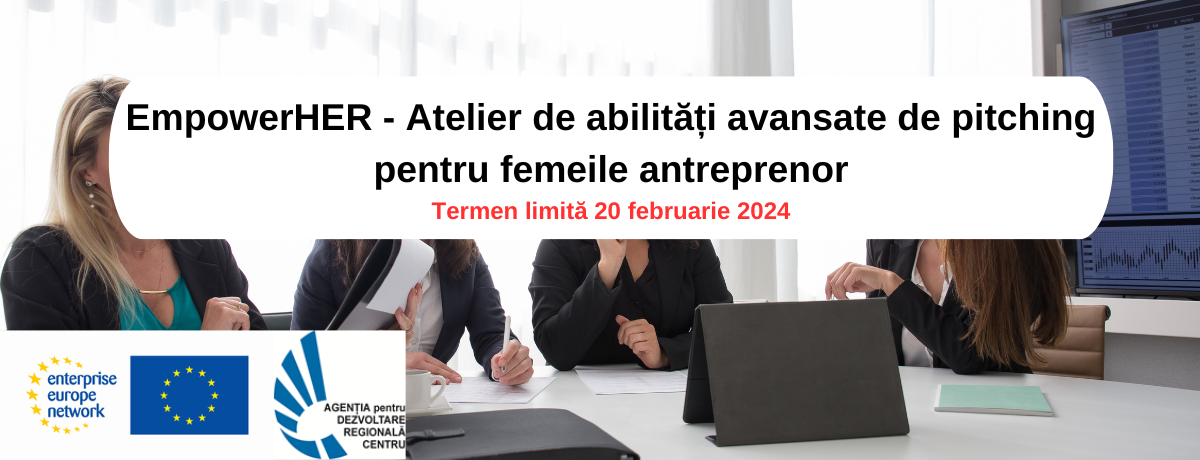 EmpowerHER – Atelier de abilități avansate de pitching pentru femeile antreprenor