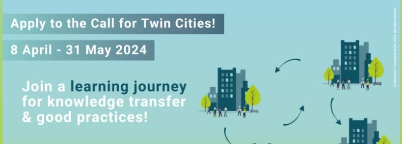 Apel deschis în perioada 8 aprilie – 31 mai 2024 pentru orașe înfrățite în tranziția către neutralitatea climatică în cadrul Programului de învățare Twinning