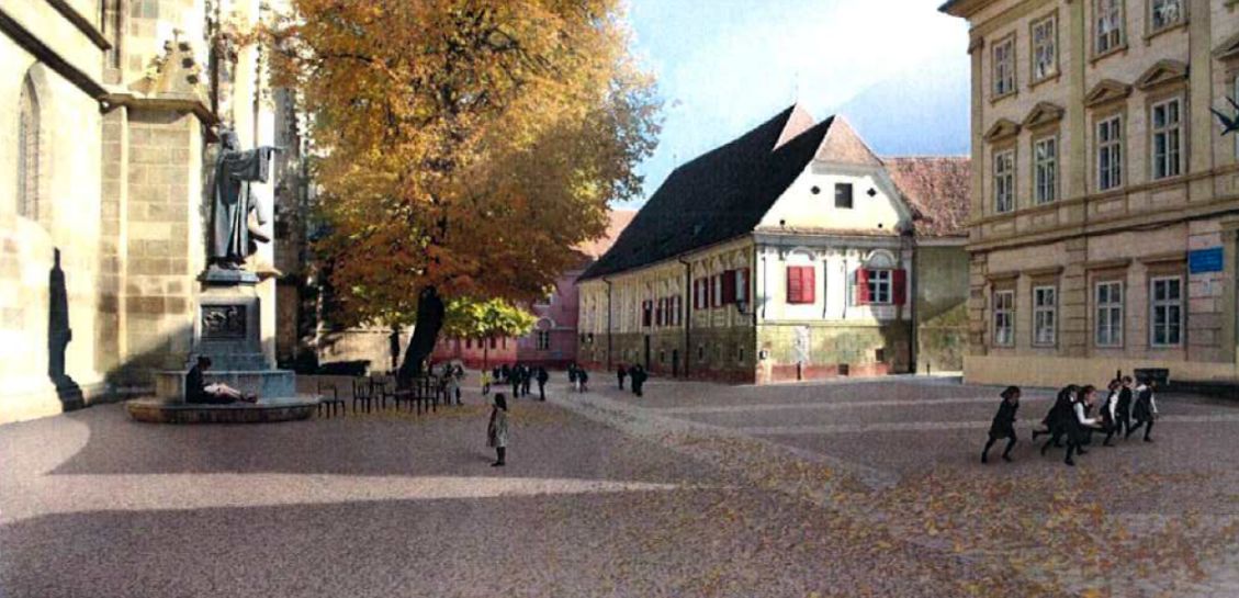 Restaurarea curții Bisericii Negre ridică la mai mult de 12,5 milioane de euro investițiile locale pentru regenerare urbană  cu finanțare din Programul „Regiunea Centru”