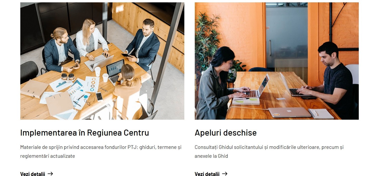 Prezentare modernă a oportunităților de finanțare și a impactului proiectelor de Tranziție Justă din Regiunea Centru