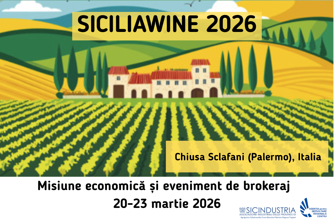 Misiune economică și eveniment de brokeraj SICILIAWINE 2026