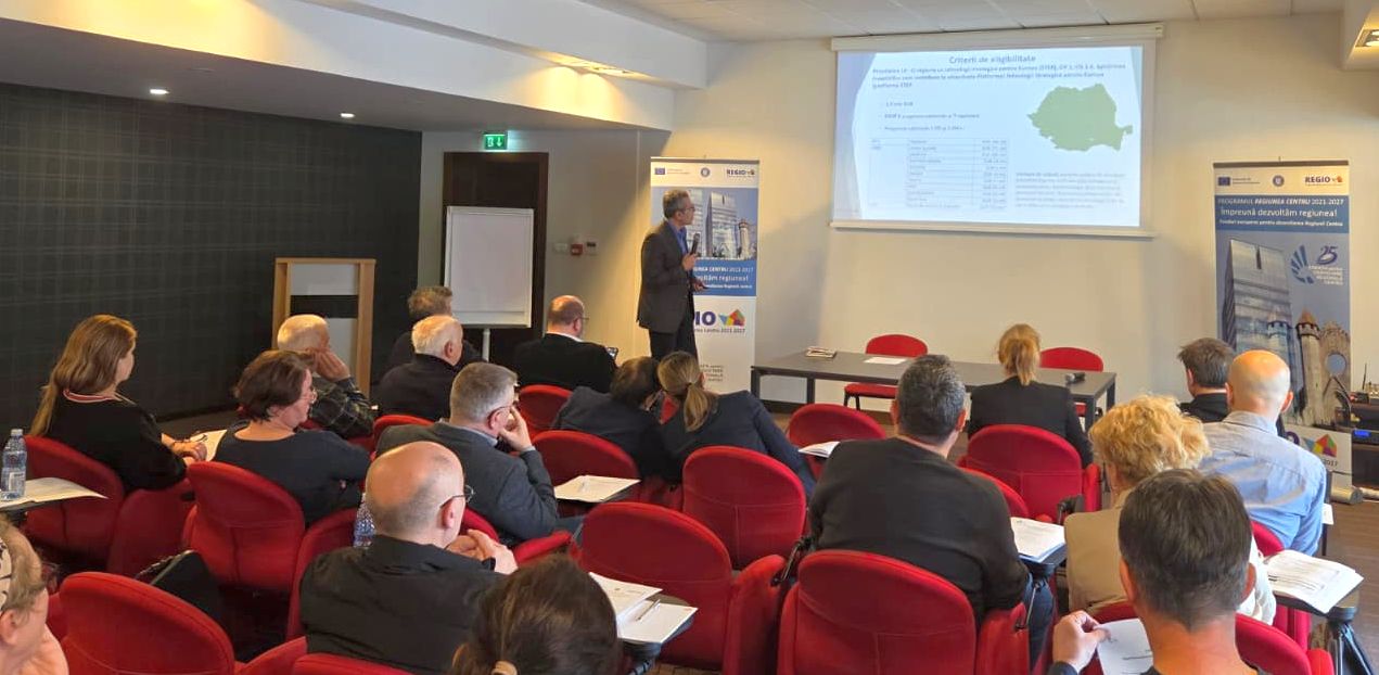 Întâlnire de descoperire antreprenorială pentru pregătirea apelului de proiecte ”O regiune cu tehnologii strategice pentru Europa (STEP)” din cadrul Programului ”Regiunea Centru” 2021-2027