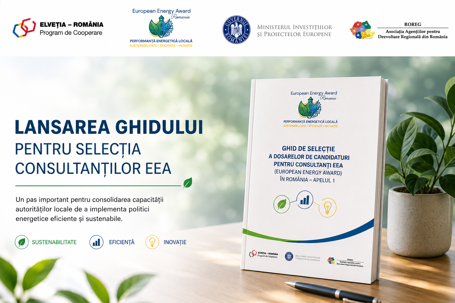 Se caută consultanți pentru prima rețea de consultanți certificați European Energy Award (EEA) din România